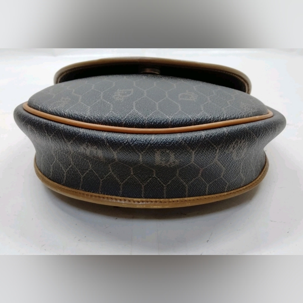 SALE❗️DIOR impeccable VTG Black and Brown Crossbody Bag with Gold Chain - Picture 5 of 9